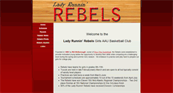 Desktop Screenshot of ladyrunninrebels.com