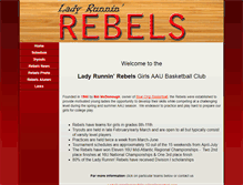Tablet Screenshot of ladyrunninrebels.com